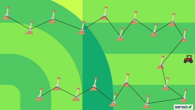 Figura 2 – Demonstração de como efetuar a retirada correta das amostras._ solo