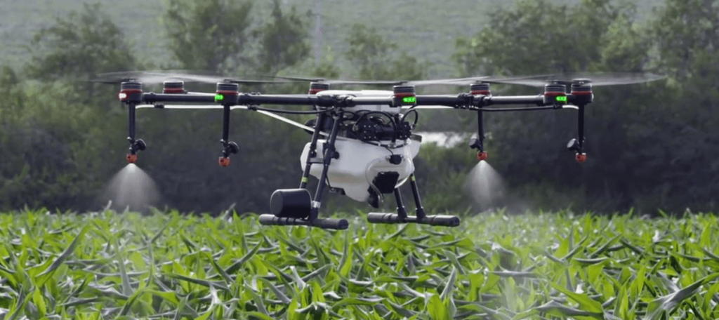 exemplo de drones de pulverização 