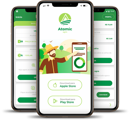 Aplicativo Atomic Agro. Fonte: Atomic Agro.